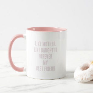 Muttertag Zitat Geschenk Mama Tochter rosa Weiß Tasse