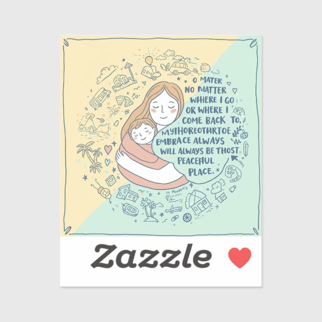 Muttertage für Sticker und Labels (Blatt)