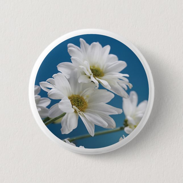 Muttertaggarten der Liebe, Daisies, Blue Sky Button (Vorderseite)