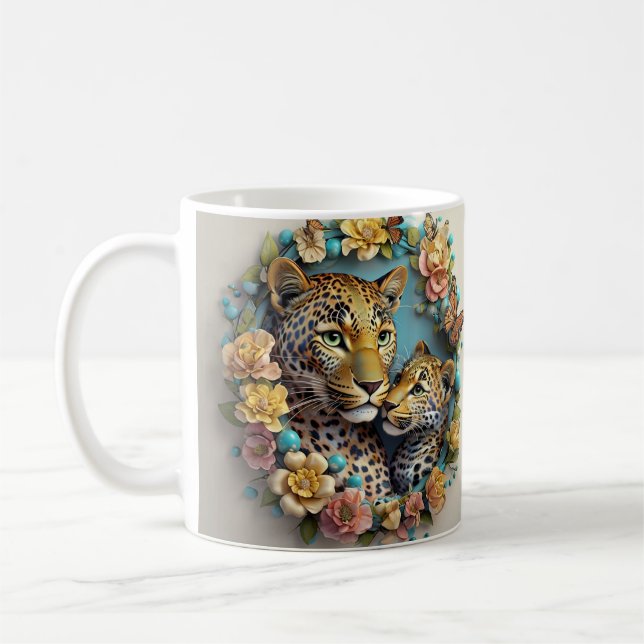 Muttertagprinzerin Leopard Kaffeetasse (Links)