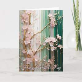 Muttertags-Blühende Kirschblüten Wand Karte