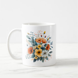 Muttertags-Boho-Blumen Clipart-61983 Kaffeetasse