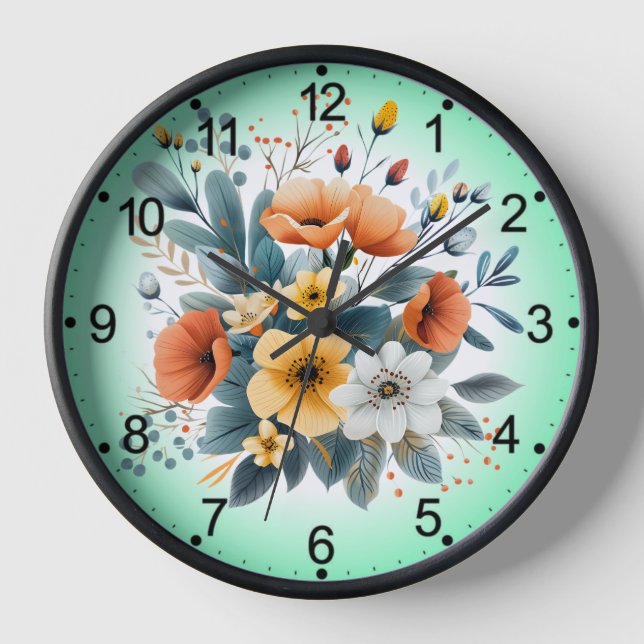 Muttertags-Boho-Blumen Clipart-61983 Uhr (Vorderseite)