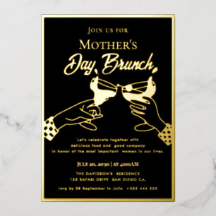 Muttertags-Brunch Folieneinladung