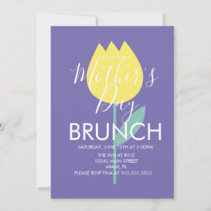 Muttertags-Brunch-Tulpen-Blumen-Einladung Einladung