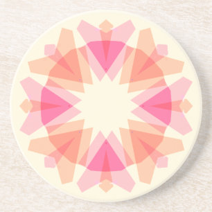 Muttertags-Dekor in Pastellrosa und Sternen-Regenb Getränkeuntersetzer