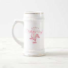 Muttertags Dekoratives Erinnerungs-Geschenk Bierglas