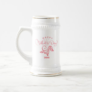 Muttertags Dekoratives Erinnerungs-Geschenk Bierglas