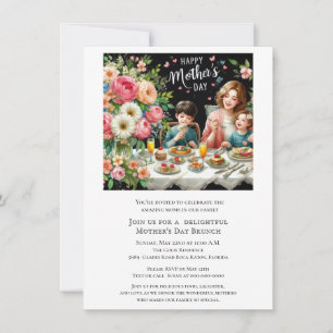 Muttertags-Familienbrunch Einladung