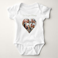 Muttertags-Foto-Collage Herz Familienbild