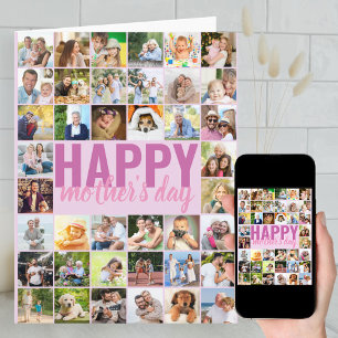 Muttertags-Fotocollage Große personalisierte Karte