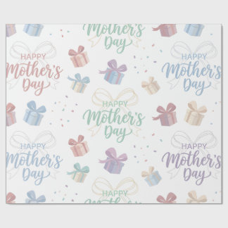 Muttertags-Geschenkpapier - Glückliches Muttertags Geschenkpapier