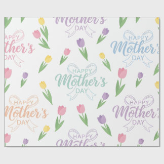 Muttertags-Geschenkpapier - Glückliches Muttertags Geschenkpapier
