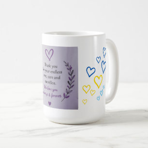 Muttertags-Herzmuster-Tasse Kaffeetasse