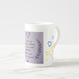 Muttertags-Herzmuster-Tasse Prozellantasse