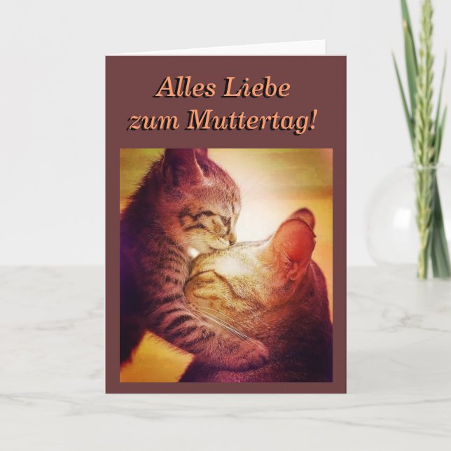 Muttertags-Kitty-Card Karte (Vorderseite)