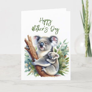 Muttertags-Koala-Grußkarte Dankeskarte