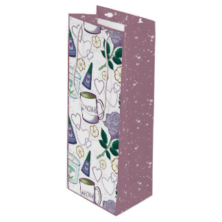 Muttertags-Lavendel Geschenktüte Für Weinflaschen