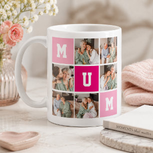 Muttertags-Personalisierter-Foto-Collage-Becher Kaffeetasse