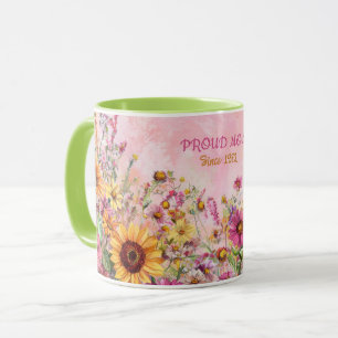 Muttertags-Tassentext "MOM" "Seit 1972" Tasse