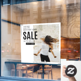 Müttertagsanteil in Prozent von Großverkäufen anpa Fensteraufkleber