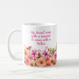 Muttertagsfloral Kaffeetasse