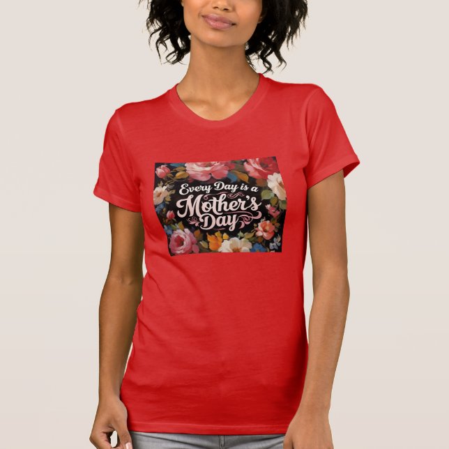 Muttertagsfloral T-Shirt (Vorderseite)