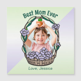 Muttertagsflorales Foto Magnetkarte