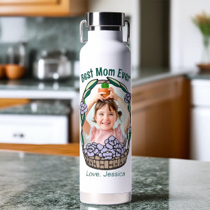 Muttertagsflorales Foto Trinkflasche