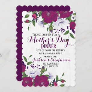 Muttertagsfloralkarte Einladung