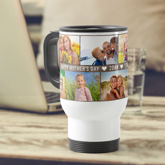 Muttertagsfoto Collage 9 Fotos & Benutzerdefiniert Reisebecher (Von Creator hochgeladen)