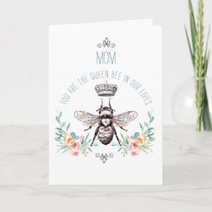 Muttertagsgerichte der Queen Bee Greeting Karte