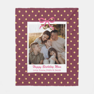 Muttertagsgeschenk für die beste Mama, individuell Fleecedecke