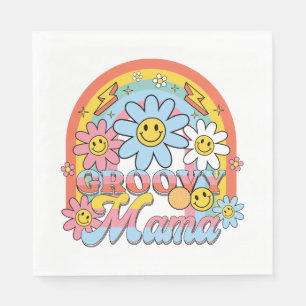 Muttertagsgeschenk Groovy Mama Serviette