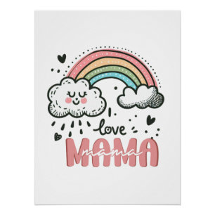 Muttertagsgeschenk I Liebe Mama Poster