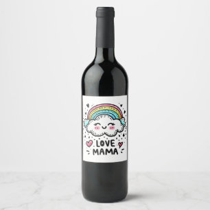 Muttertagsgeschenk I Liebe Mama Weinetikett