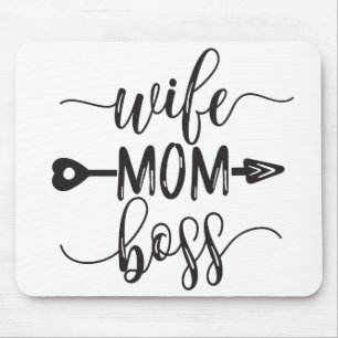 Muttertagsgeschenk Ideen Ehefrau Mama Boss Mousepad