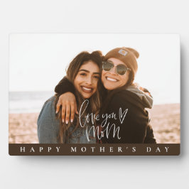 Muttertagsgeschenk. Liebe Mama Foto Plaque Fotoplatte