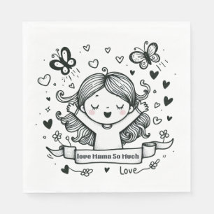 Muttertagsgeschenk Liebe Mama so viel Serviette