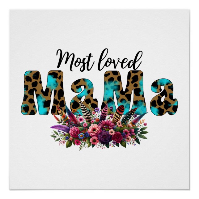 Muttertagsgeschenk | Liebste Mama Poster (Vorderseite)