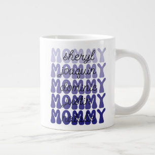 Muttertagsgeschenk Mami Retro-Kindernamen Riesiger Jumbo-Tasse