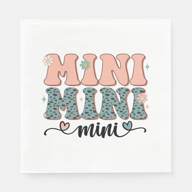 Muttertagsgeschenk | Mini Floral Serviette (Vorderseite)