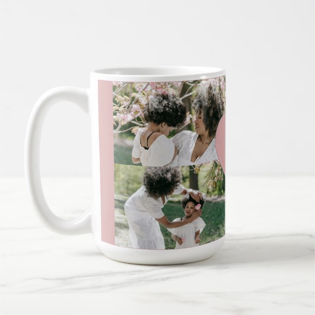 Muttertagsgeschenk mit benutzerdefiniertem Foto un Kaffeetasse (Links)