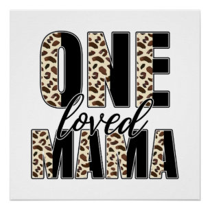 Muttertagsgeschenk   One Love Mama Poster