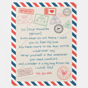 Muttertagsgeschenk - Personalisierte Mama Deckeln Fleecedecke