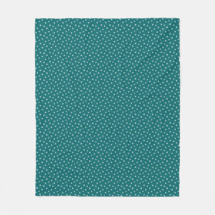Muttertagsgeschenk Tiny Daisies auf Aquamarin Fleecedecke