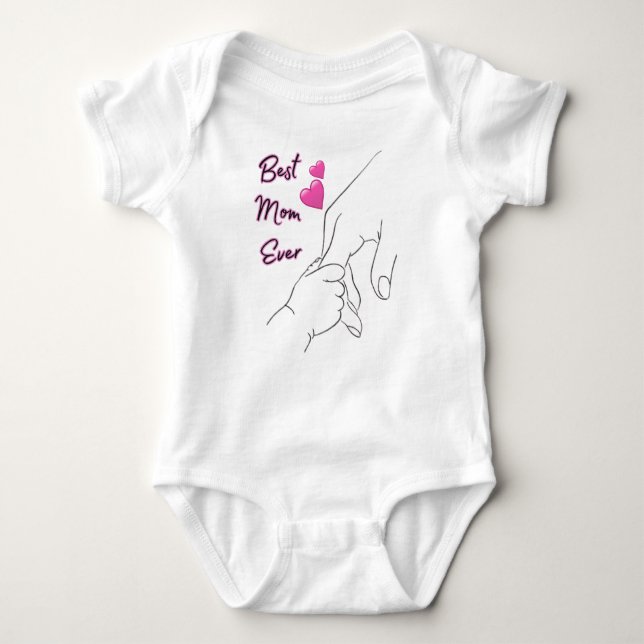 Muttertagsgeschenke, Kinderbekleidung und Herzensl Baby Strampler (Vorderseite)