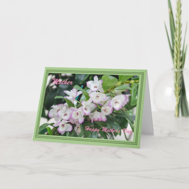 Muttertagsgorchiden Karte (Vorderseite)