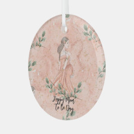 Muttertagsjubiläum Mama zu Peach Ornament Aus Glas