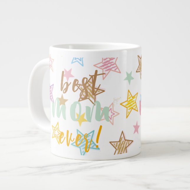 Muttertagskaffee-Tasse Jumbo-Tasse (Vorderseite Links)
